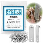 [202 Pieces] T Post Wire Fence Clip
