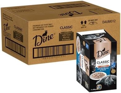 Dine Classic Collection Wet Cat Food Tuna Mornay & Cheese 85g Tray, 42 Pack