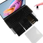 Long Nail Keyboard Stickers & Cover for Long Nails - 119 Keys Set, Fits 15-17 Inch Laptops, Portable Plastic Storage Case, Ideal Gift (Black)
