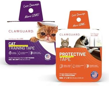 CLAWGUARD Protection Tape Bundle – Dog Scratch Shield Roll & Cat Training Tape Roll – Double & Single Sided Furniture Scratch Protectors