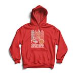 lepni.me Hoodie Vintage Bike Amsterdam City Netherlands Vacation Travel (X-Large Red Multi Color)