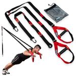 Fitness Mad Suspension Training System | Sling Trainer with Door Anchor | Suspension Trainer for Strength Training & Body Weight Resistance | Full-Body Training – Workout Anywhere