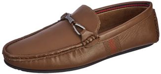 Red Label Bata Men's Corey Trim Loafers (8514741_Brown_8 UK)