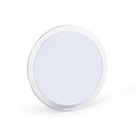 Jerdon JSC5 9-Inch Portable Suction Shower Mirror with 5x Magnification and Clear Vinyl Travel Case, Chrome and Acrylic Finish