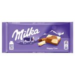 Milka Happy Cows Milk and White Chocolate Bar, 100g