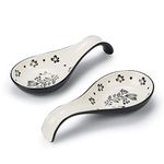 Wisenvoy Spoon Rest Spoon Holder for Stove Top Ceramic Spoon Holder Porcelain Spoon Rest for Kitchen Counter