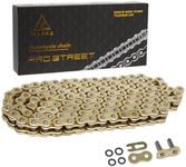 HILAKE 520 Motorcycle Chain 120 Links O-Ring Heavy Duty Drive Chain for Motorcycle Bicycle Go Kart Mini Trail Bike