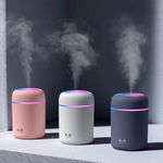 BINSBARRY Humidifier for Room Moisture, Aroma Diffuser for Home, Mist Maker, Cool Mist Humidifier, Small Quiet Air Humidifier, Ultrasonic Essential Oil Diffuser Electric (Multicolor)