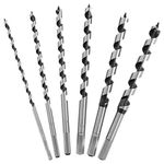 OCR 6pcs Auger Bit, 9" Extra Long Drill Bit 6/8/10/12/14/16mm Hexagonal Shank Augers Drill Bits Power Tool for Soft and Hard Wood, Plastic, Drywall and Composite Materials