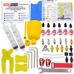 CYCEARTH Bicycle Brake Bleed Kit for Shimano TEKTRO MAGURA Zoom Bike Mineral Oil Hydraulic Disc Professional Tool Set