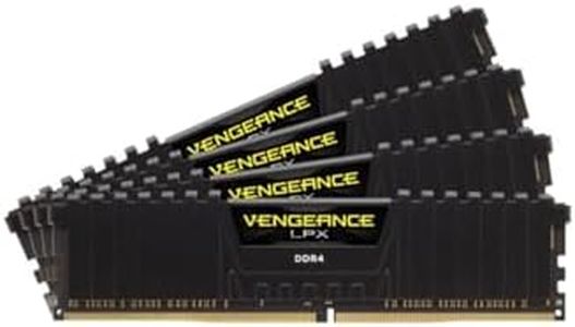 Corsair Vengeance LPX 32GB (4x8GB) DDR4 3600 (PC4-28800) C18 1.35V Desktop Memory - Black