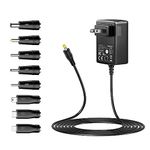 Basicvolt 15W Power Supply 5V 3A AC Adapter 100-240V AC to DC 5V 2.5A 2A 1.8A 1.5A 1.2A 1A 0.8A 0.5A 0.3A 0.25A Power Adapter for TV Box Tablet Speaker Webcam Router and More 5V Devices