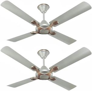 Havells 1200mm Leganza ES 4B Ceiling Fan | Best fan in 4 Blade, Premium Finish Decorative Fan, High Air Delivery | Energy Saving, 100% Pure Copper Motor, 2 Year Warranty | (Pack of 2, Bronze Gold)