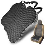 COTAZA Car Seat Cushion Wedge - Soft Sitter Cushions for Chair, Wheelchair, Office, Driving, Memory Foam Back Support & Pressure Relief for Sore Coccyx, Tailbone, Sciatica, Hemorrhoid, Pain, Booster