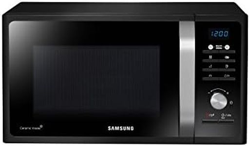SAMSUNG MG23F301TCK/ET Microondas (Encimera, 23 l, 800 W, Botones, Giratorio, Retirable), Negro