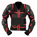 KIDS/CUB RED SCORPION SPINE GUARD CE BODY ARMOUR MOTORBIKE PROTECTION JACKET (8-9 Years)