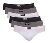 Everlast mens Sports - 6 Pack Briefs, Black Combo: Black/Grey/White, Medium