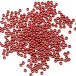 Gxueshan 1000 Pcs Acrylic Wine Red Pony Beads 6x9mm Bulk for Friendship Bracelet Necklace Jewelry Making Pens Hair Braiding Kit