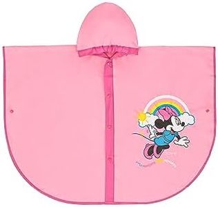 Cape Pluie Minnie Mickey Bébé Fille Imperméable Années Poncho De Pluie Cape Fille Enfants Veste Enfant Kway Cadeau Anniversaire Vêtements, Minnie., 3-4 ans