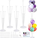 4 Pack Balloon Stand Kit, Fenxyo Balloon Sticks Holder with Base for Table Graduation Birthday Wedding Anniversary Baby Shower Gender Reveal Party Decorations