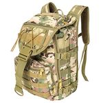 SHANNA 40L Military Tactical Backpacks, Trekking Hiking Molle Army Survival Equipment Backpacks 3 Day Bug Out Bag Waterproof Rucksack for Camping Fishing Travelling Climbing Outdoor Sports Gym