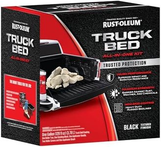 Rust-Oleum 382628 Automotive All-In-One Truck Bed Coating Kit, Gallon, Textured Black