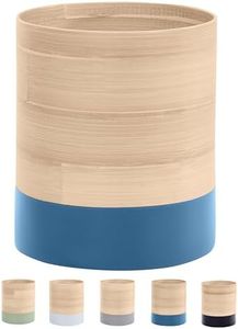 Handcrafted Bamboo Kitchen Utensil Organizer, Modern Countertop Cooking Utensil Holder, Large Crock
