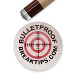 Bulletproof Break Tips - Polymer Break & Jump Tip | Professional Pool Cue Tips & Pool Stick Accessories | Billiards Accessories for Adults & Pool Players | Comes with Patch & Sticker! 15mm, 1 Count