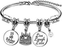 Birthday Charm Bracelets for Women Girls Birthday Gifts for Her Christmas New Year Ages 10 to 70 (18)