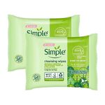 Simple Facial Cleansing Wipes Kind to Skin Sensitive 25's (2 Packs)