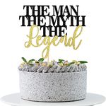 WRACKKIAR The Man The Myth The Legend Cake Topper-Legend Retirement Party Decorations-Happy Farther's Day Party Decorations