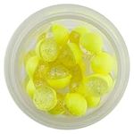 Berkley PowerBait Power Clear Eggs Floating Fishing Bait, Clear Silver-Fl. Yellow, Irresistible Scent & Flavor, Natural Presentation, Ideal for Trout, Steelhead, Salmon and More