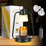 CHENBEN Candle Warmer Lamp with Timer,Electric Candle Warmer Dimmable Candle Lamp Black Top Down Light Heat Candle Wax Melts Warmer for Large Small Scented Candle Jars