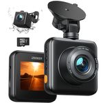 iZEEKER Dash Cam Front and Rear Camera with SD Card 1080P Full HD Car Camera, Dual Dashcam for Cars with Accident Recording, Parking Monitor, 170°Wide Angle, Loop Recording, Night Vision, WDR