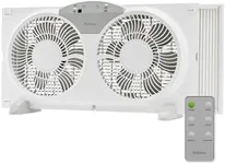 Holmes 9" Twin Digital Window Fan, 