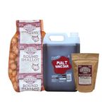 Shallot Pickling Kit - Pickling Shallots 4kg & Malt Vinegar & Pickling Spice Pack