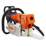 71cc G444 Gasoline Chain Saw Power Head, Iron Gasoline Chainsaw Power Head with Oil Bottle Compatible for MS440, Without Saw Chain and Guide Bar