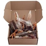 Natural Dog Treats - 20 Pieces - Includes a variety of Rabbit Ears - Trachea - Chicken Feet -Tripe Sticks - Dog birthday treats- Dog raw treats