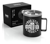 Onebttl Graduation Gifts For Men and Women, College Gifts for Degree, Master Degree and Doctor, Stainless Steel Insulated Coffee Mug - Survivor