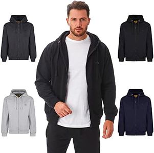 Iron Mountain Mens rigenerata Filati Eco Friendly Anti PIL Flessibile Molle Comodo Pile Maglia con Cappuccio, Nera, 4XL