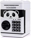 KMiKE Electronic Panda Piggy Bank for Kids Cash Cartoon ATM Money Saver Bank for Kids with Password & Music Great Gift Toy for Kids Children (Black)