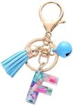 PAEHUIMT Key Ring for Women and Girls, Key Rings with Letter, Key Ring Best Friend, Couple Gifts, multicoloured, One size