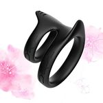 Black Silicone Soft Massage Rings for Men Exercise Devices Ring,Ring for Male Couple Exercise Function Tool