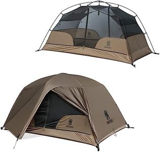 OneTigris COSMITTO 2 Person Backpacking Tent Shelter- Free Standing Lightweight Waterproof 3 Season Camping Tent for Outdoor Hiking Mountaineering