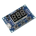 xcluma Micro USB 2 Channel Adjustable PWM Signal Generator Duty Cycle Pulse Frequency Module Dual Way Digital LED Display DC 5V 12V 24V