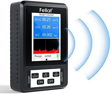 Geigerzähler, FELLAT Nuklear Strahlungsdetektor Dosimeter zur Messung, Beta Gamma Röntgen-Tester, Professioneller Strahlungsdetektor mit LCD-Display
