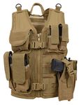 Rothco Kid's Tactical Cross Draw Vest, Coyote Brown, One Size