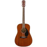 Fender CD-60S Dreadnought Acoustic Guitar, Walnut Fingerboard, All-Mahogany