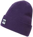 Helly Hansen Unisex Urban Cuff Beanie Hat, Purple, One Size UK