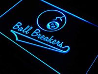 ADV PRO j703-b Billiards Pool Room 8 Ball Breakers Neon Sign